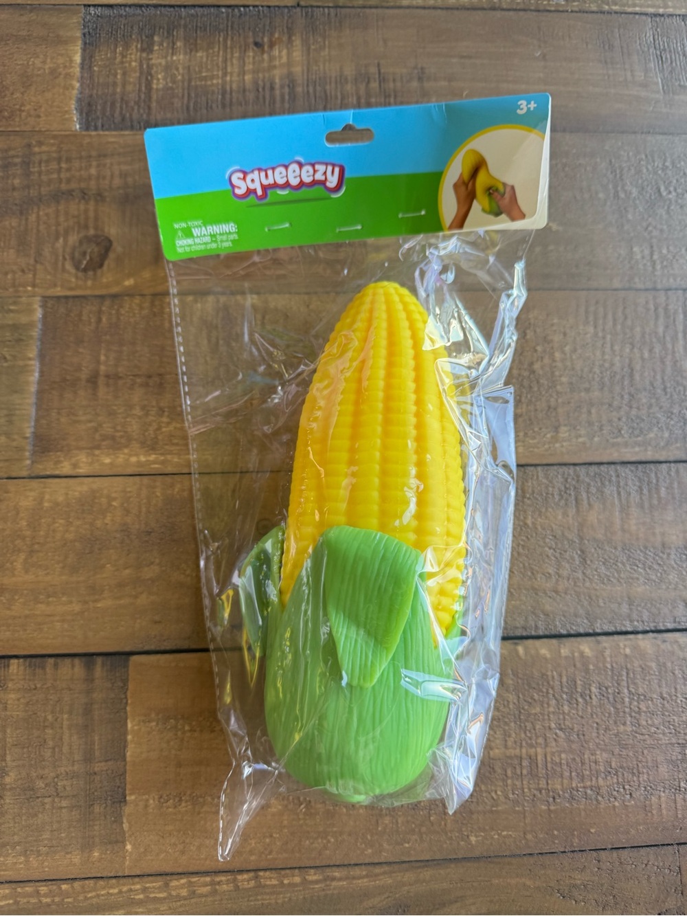 Squeezy Corn on the Cob Squeeze Toy - Yellow & Green